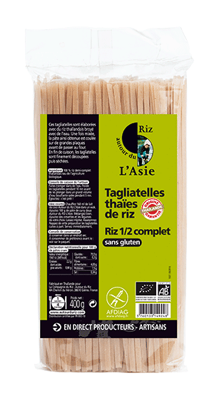 Taglitatelles thaies de riz demi complet