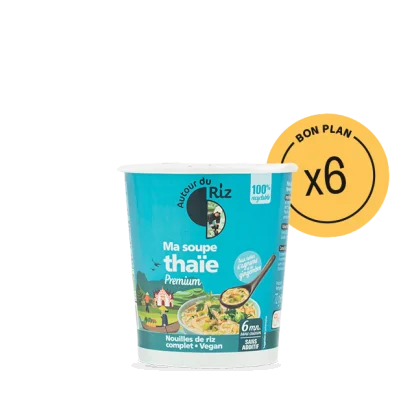 Soupe instantanée bio "Ma soupe thaïe" - Colis de 6 soupes