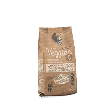 Mélange protéiné bio veggie mix 3 - 220 g