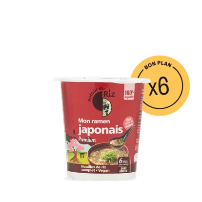 Soupe instantanée bio "Mon rãmen japonais" - Colis de 6 soupes