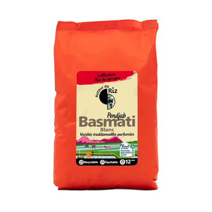 Riz Basmati blanc bio équitable 2 kg