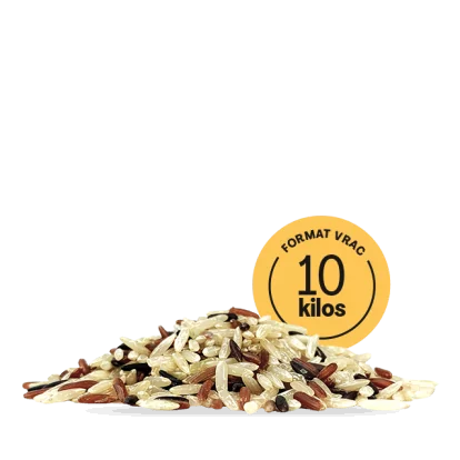 Trio de riz thaï complet bio équitable 10 kg